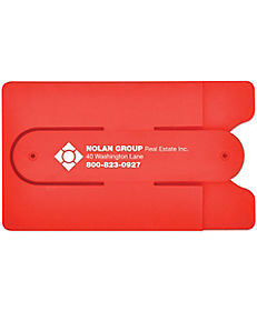 Technology Promotional Items: Silicone Phone Wallet With Stand